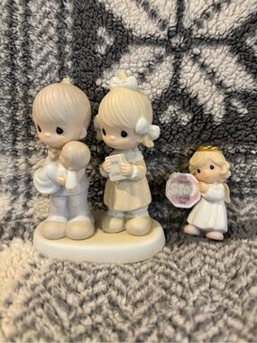 Precious moments set boy /girl /baby / angel